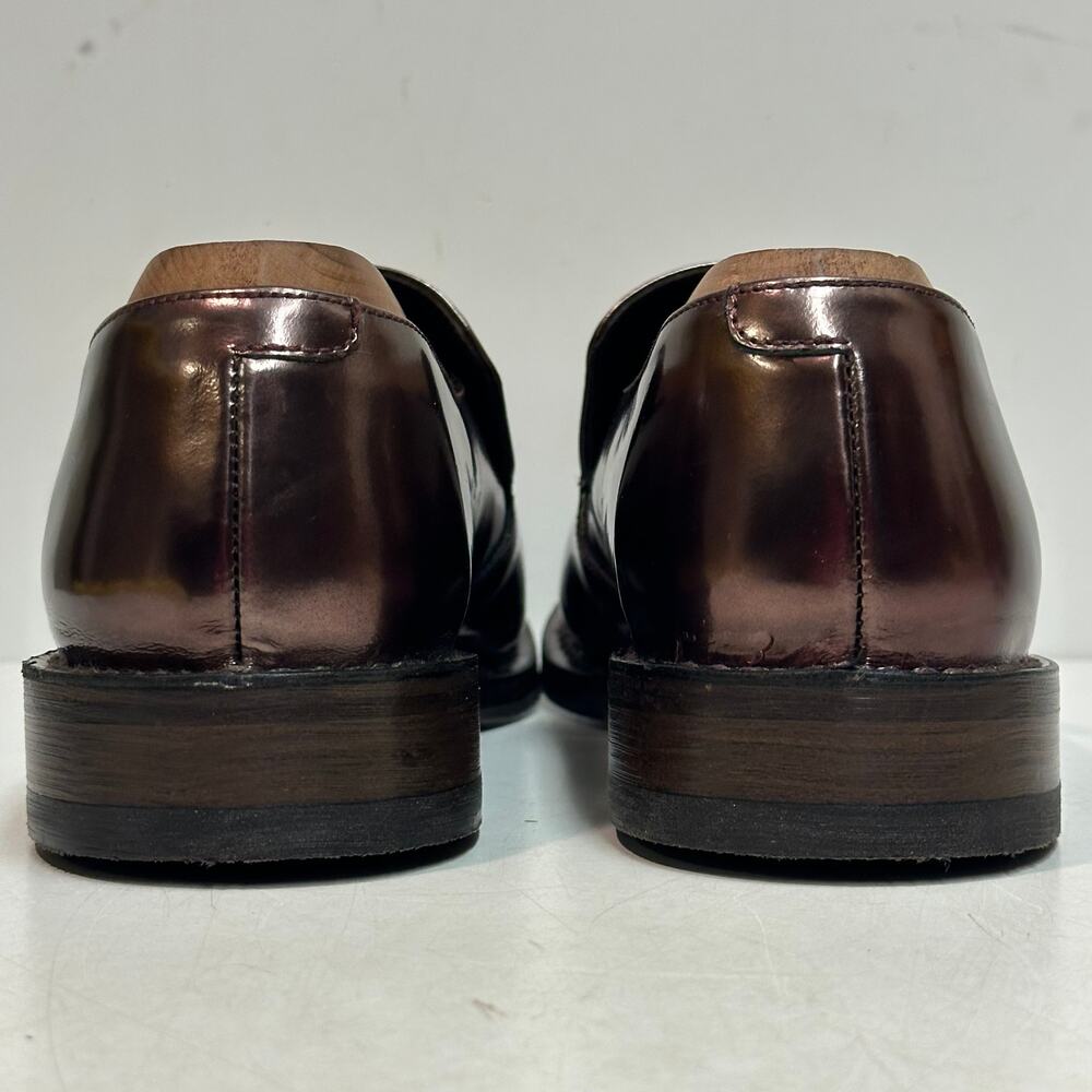 WORN ONCE Bruno Cucinelli Patent Leather Loafer Bronze Made in Italy 40 M 7 W 10 - Picture 8 of 10